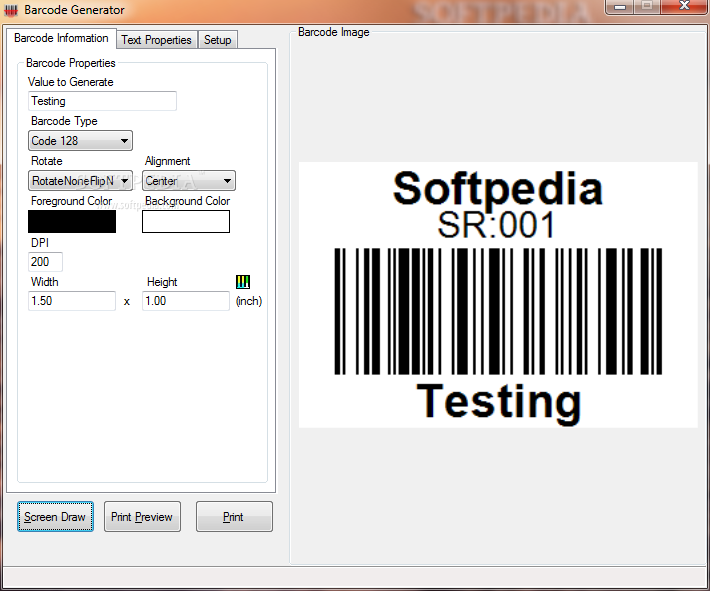 Free barcode generator download
